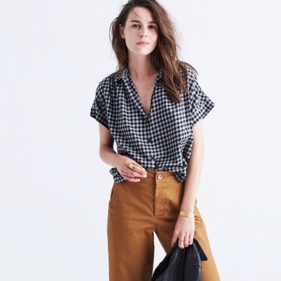 Madewell Tops - Madewell • Central Shirt in Gingham Check Print